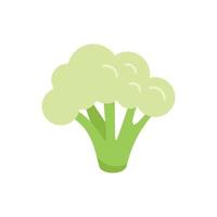 groente broccoli icoon vlak vector. kool voedsel vector