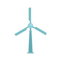 wind turbine icoon vlak vector. eco macht vector