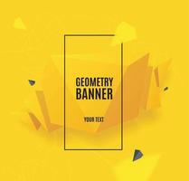 banier geometrie origami abstract reclame ontwerp. vector