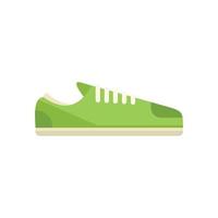 gewoontjes sneaker icoon vlak vector. sport schoen vector