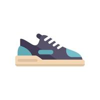 sneaker icoon vlak vector. sport schoen vector