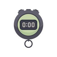 alarm stopwatch icoon vlak vector. hou op klok vector