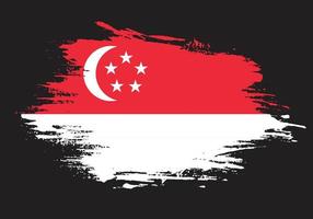 vervaagd grunge structuur Singapore abstract vlag vector