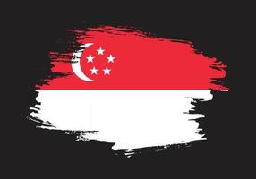 vervaagd grunge structuur Singapore abstract vlag vector