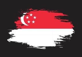bekladden borstel beroerte Singapore vlag vector