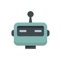 Chatbot icoon vlak vector. digitaal robot vector