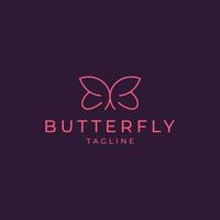 vlinder logo pictogram ontwerp vector