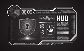 modern hud technologie scherm achtergrond vector