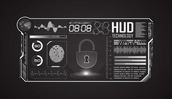 modern hud technologie scherm achtergrond vector