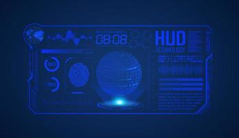 modern hud technologie scherm achtergrond vector