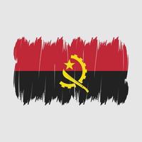 Angola vlagborstel vector