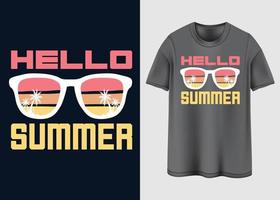 zomer gevoel typografie t-shirt ontwerp vector