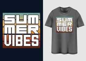 zomer gevoel typografie t-shirt ontwerp vector