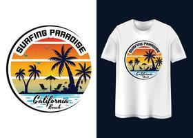 zomer gevoel typografie t-shirt ontwerp vector