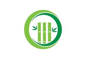 bamboe financieel logo ontwerp, vector ontwerp sjabloon