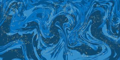 blauw achtergrond. abstract golvend blauw achtergrond met goud grunge. marmeren textuur. Golf effect. vector illustratie.
