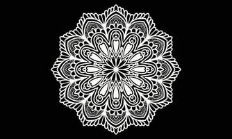 zwart en wit ornament. mandala ontwerp. abstract achtergrond ontwerp. vector