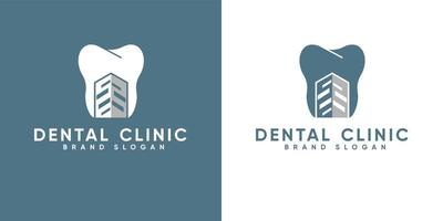 tandheelkundig kliniek met modern stijl premie vector
