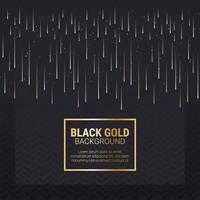 zwart goud abstract achtergrond regen vector