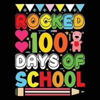 100 dagen van school- vector t-shirt ontwerp