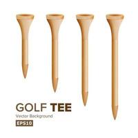 golf tees vector. realistisch illustratie vector