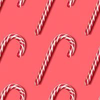 candy cane op een rode achtergrond vector