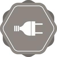 uniek elektrisch plug glyph vector icoon