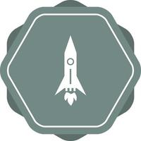 uniek raket vector glyph icoon