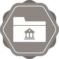 mooi bank map vector glyph icoon