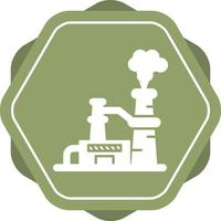 nucleair fabriek vector icoon