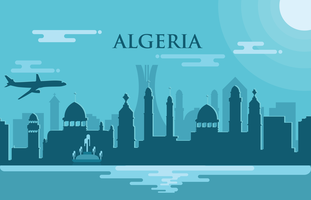Algerije vector illustratie
