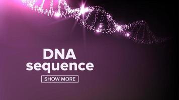 dna structuur vector. evolutie symbool. chemie omslag. microscopisch element. illustratie vector