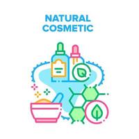 natuurlijke cosmetische vector concept kleur illustratie