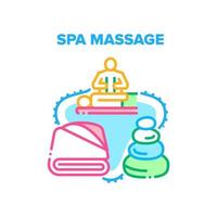 spa massage vector concept kleur illustratie