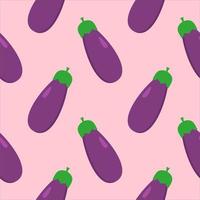 aubergine naadloos patroon vector illustratie