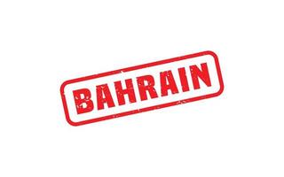 Bahrein postzegel rubber met grunge stijl Aan wit achtergrond vector