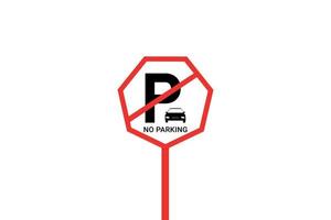 Nee parkeren vector illustratie.