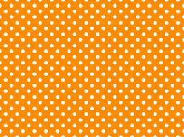 wit polka dots over- donker oranje achtergrond vector