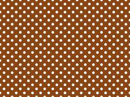 wit polka dots over- zadel bruin achtergrond vector