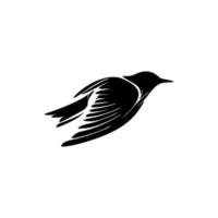 prachtig ontworpen zwart en wit vogel logo. mooi zo voor afdrukken. vector