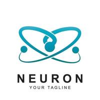 neuron logo vector met leuze sjabloon