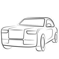 schets auto icoon vector