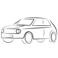schets auto icoon vector