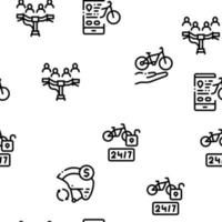 fiets sharing bedrijf naadloos patroon vector