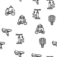 fiets fiets details naadloos patroon vector