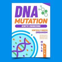 dna mutatie creatief Promotie poster vector