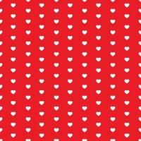 wit naadloos harten patroon Aan rood achtergrond vector
