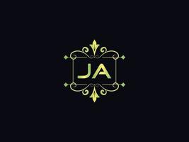 modern ja logo icoon, alfabet ja luxe brief ontwerp vector