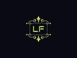 gemakkelijk lf logo vector, eerste lf luxe logo vector