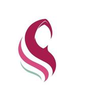 hijab logo sjabloon icoon illustratie vector